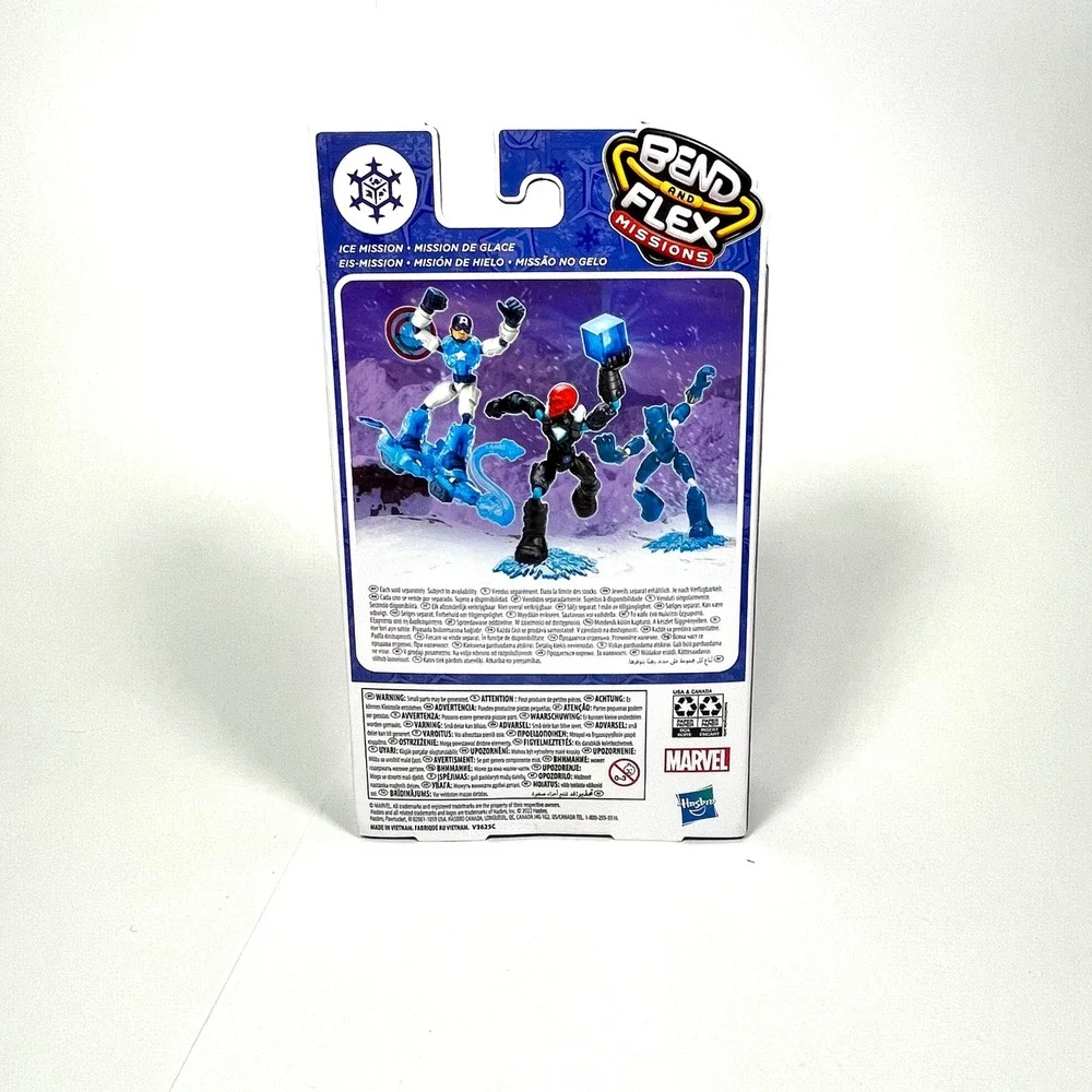 Marvel Avengers Bend and Flex Missions Black Panther Ice Mission Hasbro NIB